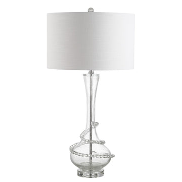 Belle 31.5" Glass LED Table Lamp - JONATHAN Y